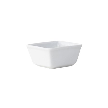 TUXTON Square Ramekin 3 oz 3 in. Porcelain White - 2 Dozen GSP-750